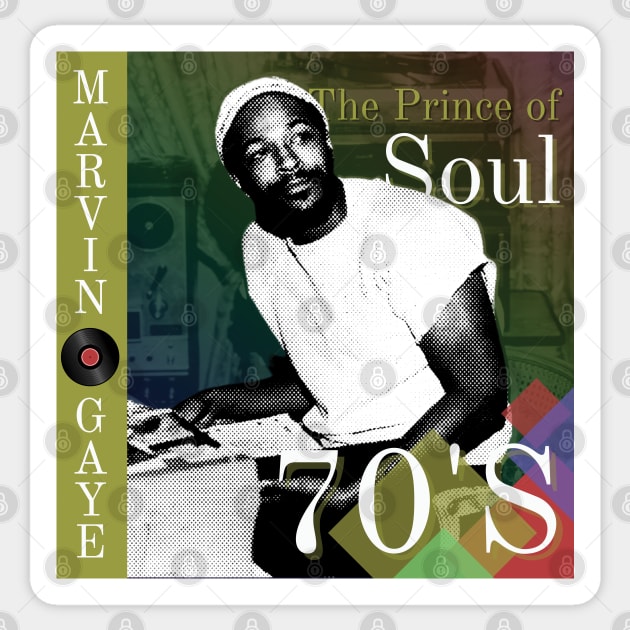 Marvin Gaye Sticker by Mara Bun
